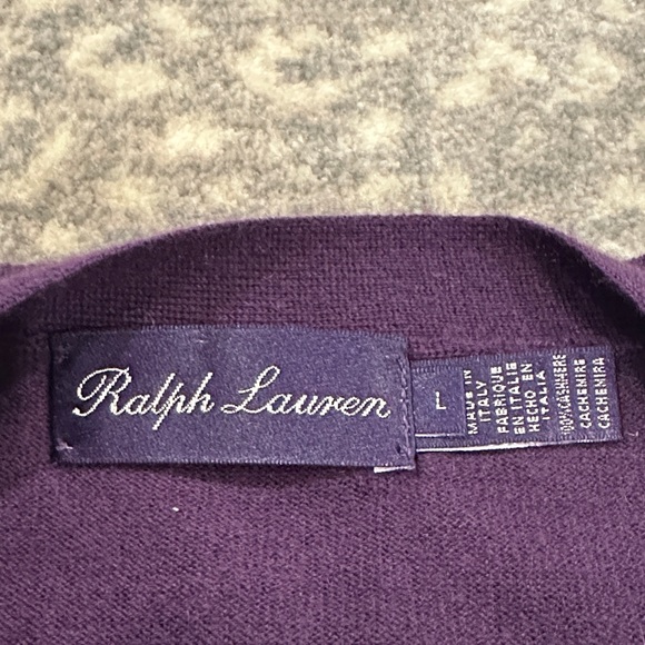 RALPH LAUREN PURPLE LABEL MENS CARDIGAN SIZE L - Picture 8 of 13